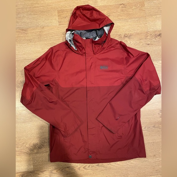 REI Jackets & Coats Rei Coop Rainier Rain Jacket Mens Medium Red